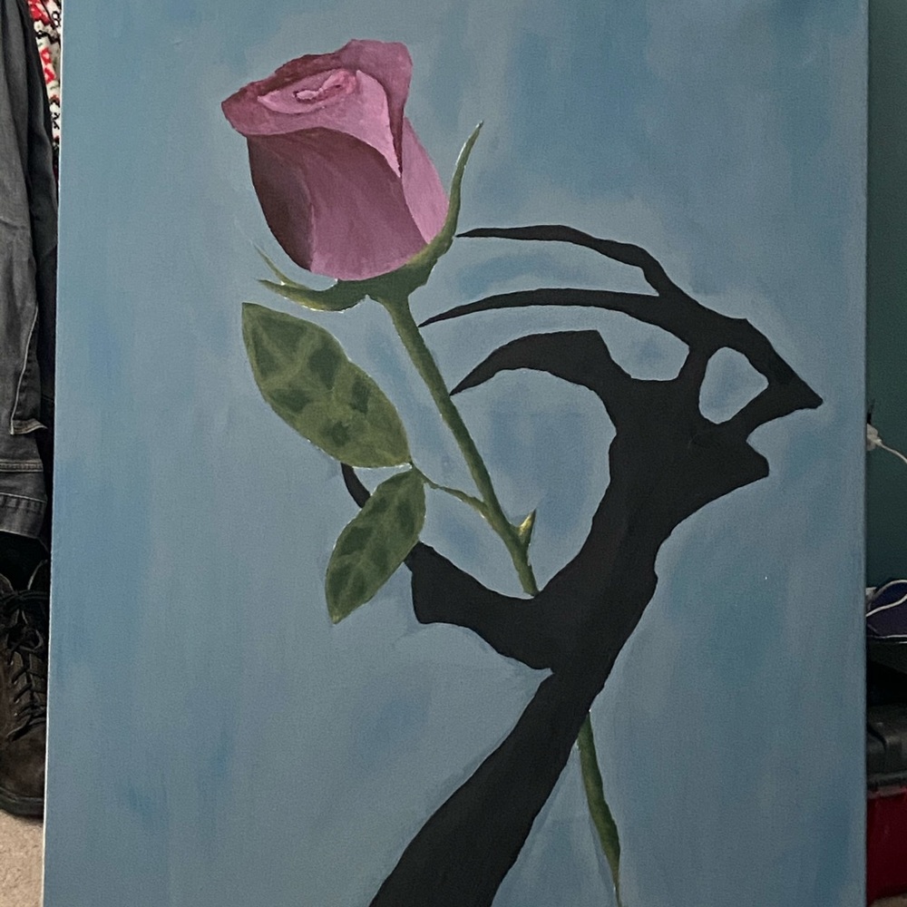 Rose Hand Painting